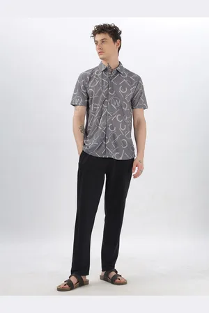 bullmer Printed Shirt Collar Shirt & Trouser