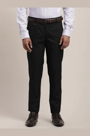 Turtle Men Solid Tailored Skinny Fit Trousers