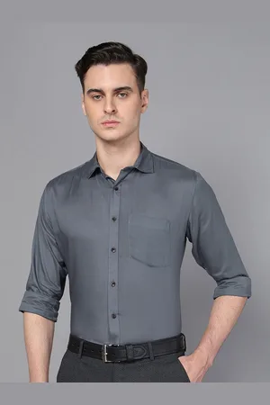 DON VINO Men Spread Collar Solid Slim Fit Semiformal Shirt