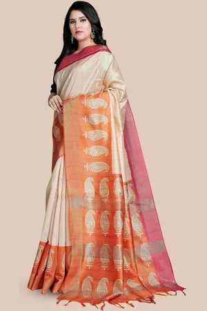 Rani Saahiba Solid Saree With Blouse Piece