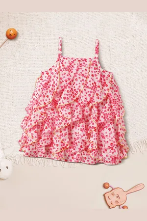 Nauti Nati Girls Floral Print Ruffle Dress