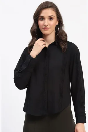 MADAME Women Solid Relaxed Fit Casual Shirt