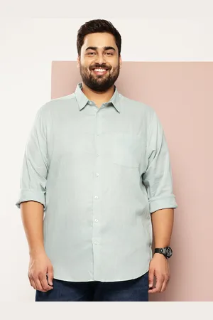 Sztori Men Plus Size Solid Casual Shirt
