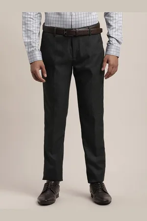 Turtle Men Tailored Skinny Fit Solid Trousers