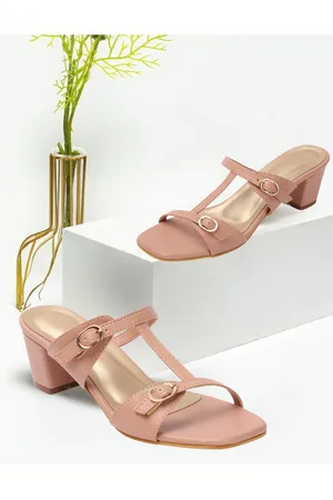 TRASE Open Toe Block Heels