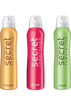 Secret Temptation Affair Mystery And Pink Deodorant Combo For Women 150 ml Pack of 3