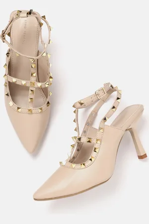 Lino Perros Party Metallic Studded Slim Heeled Pumps