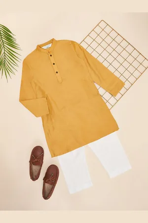 Pantaloons Boys Regular Straight Kurta with Pyjamas