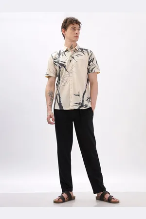bullmer Printed Shirt Collar Shirt & Trouser