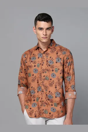 DON VINO Men Spread Collar Floral Printed Slim Fit Casual Shirt