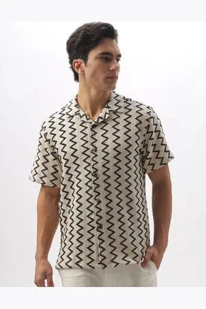 HAMPTONS Crochet Knitted Cotton Casual Shirt