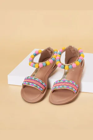 Pantaloons Girls Embellished Open Toe Flats