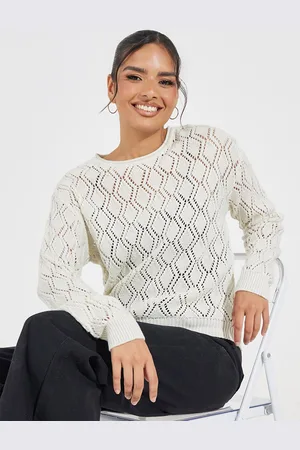 Styli Women Textured Pattern Regular Length Regular Fit Sweater