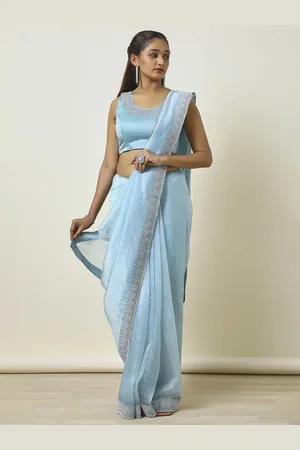 Soch Embellished Beads and Stones Organza Saree