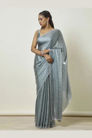Soch Embellished Beads and Stones Tissue Saree