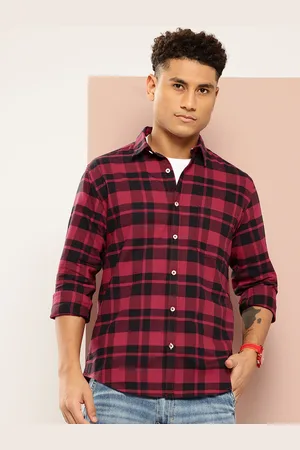 HARVARD Men Tartan Checks Oxford Casual Shirt