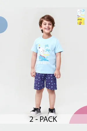 Toonyport Boys Pack Of 2 Printed T-shirt With Shorts
