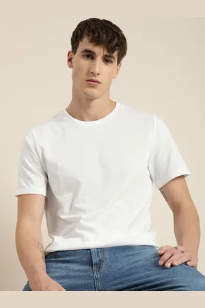 Invictus Men White Solid T-shirt