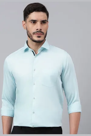 Richlook Men Comfort Spread Collar Solid Cotton Party Shirt