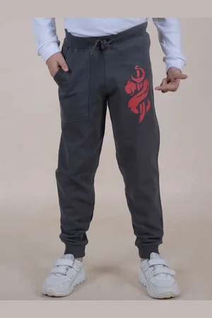 KiddoPanti Boys Printed Mid-Rise Joggers