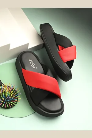 Knoos Women Flatform colorblock Sandals Heels