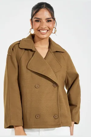 Styli Women Oversized Lapel Collar Jacket