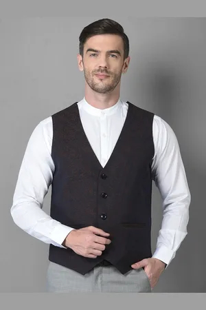 Canary London Printed V-Neck Formal Waistcoat