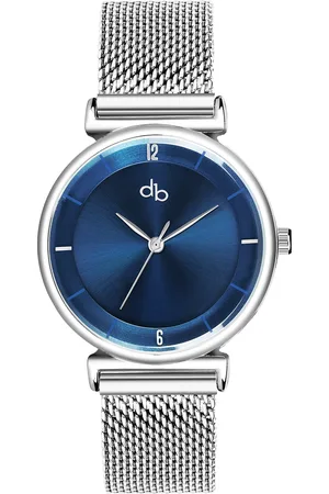 DressBerry Women Stainless Steel Bracelet Style Straps Analogue Watch DB-011-Blue