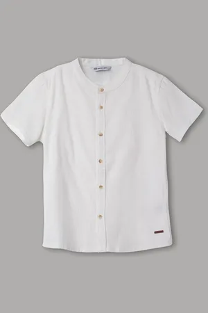 Lifestyle Boys Solid Cotton Casual Shirt