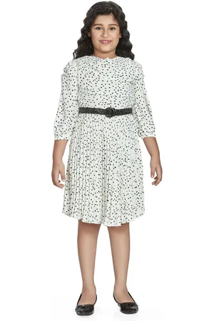 Peppermint Girls Floral Printed Fit and Flare Dress