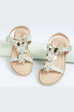 Lifestyle Girls Embellished Party Open Toe Flats