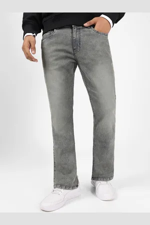 URBANO Men Bootcut Heavy Fade Stretchable Jeans