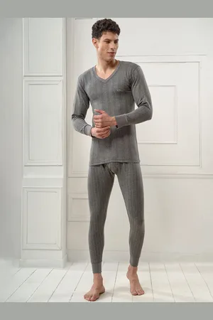 INFERNO Men V-Neck Thermal Top and Pant Set