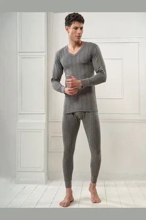 INFERNO Men V-Neck Thermal Top and Pant Set
