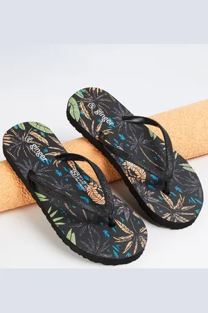 Lifestyle Women Printed Rubber Sliders