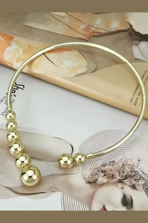 DIVASTRI Stainless Steel Gold-Plated Choker Necklace