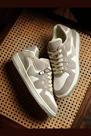 The Souled Store Men Colourblocked Suede Sneakers