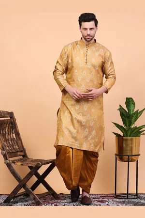 Sydney Heights Ethnic Motifs Woven Design Mandarin Collar Straight Kurta with Patiala
