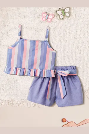 Nauti Nati Nautinati Girls Cotton Striped Clothing Set