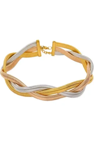 DIVASTRI Stainless Steel Gold-Plated Choker Necklace