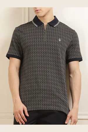 Original Penguin Men Printed Polo Collar T-shirt