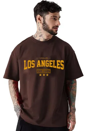 clafoutis Men Typography Printed Drop-Shoulder Sleeves Applique T-shirt