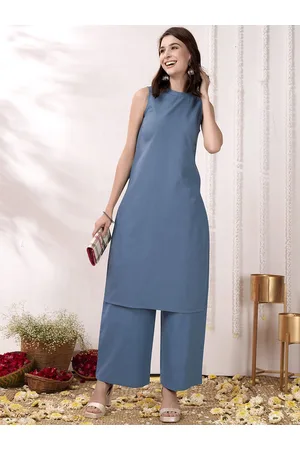 Anouk Sleeveless Pure Cotton Co-Ords Set