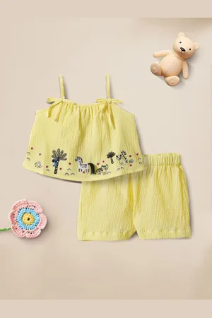 Nauti Nati Nautinati Jungle Embroidered Clothing Set for Girls