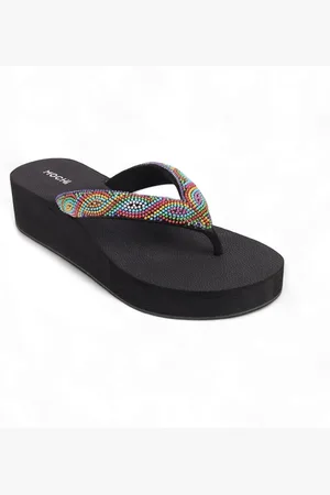 All Things Mochi Women Printed Wedge Heels Sandals