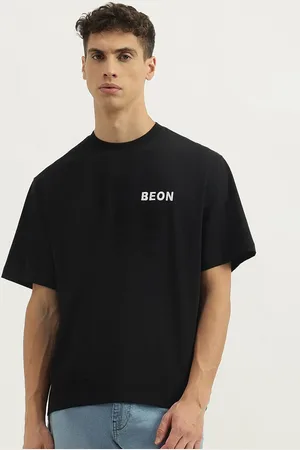 Benetton Men Graphic Printed Round Neck Pure Cotton Boxy T-Shirt
