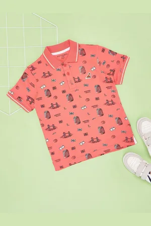 Pantaloons Boys Polo Collar Applique T-shirt
