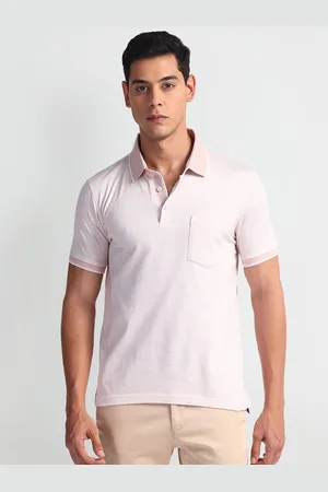 Arrow Men Solid Polo Collar Cotton Tshirt