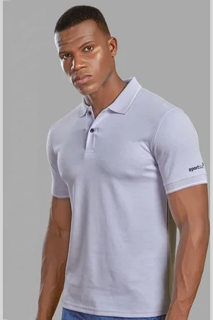 SPORT SUN Men Dri-FIT Solid Polo Collar Cotton Tshirt