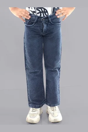 BAESD Boys Straight Fit Heavy Fade Jeans